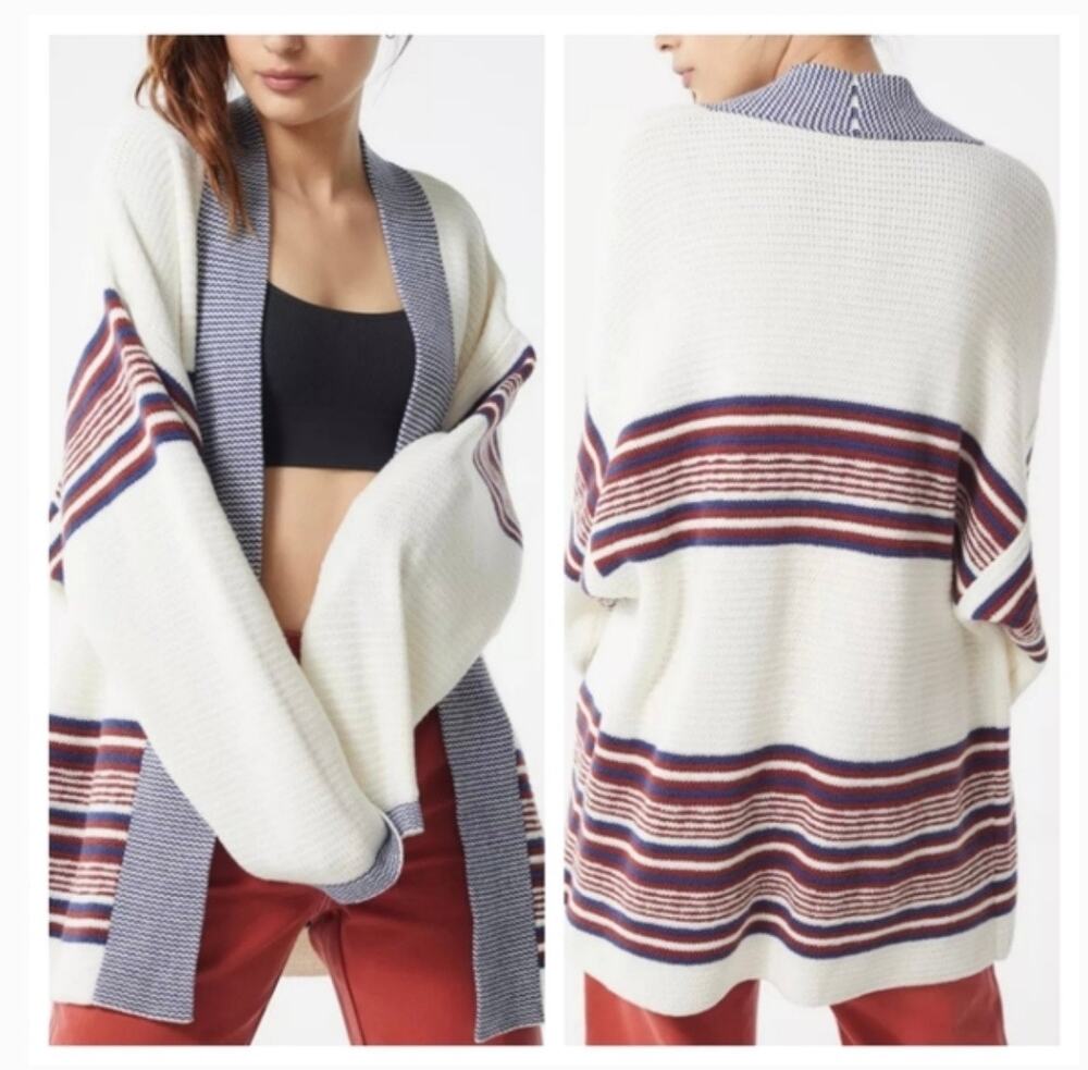 Urban Outfitters Kassi Striped Cardigan Large Oversized Aztec Southwestern Boho